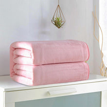 Load image into Gallery viewer, 1pcs 50x70cm Flannel Premium Gifts Small Super Warm Solid Warm Micro Plush Fleece Blanket Throw Rug Sofa Bedding
