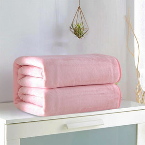 1pcs 50x70cm Flannel Premium Gifts Small Super Warm Solid Warm Micro Plush Fleece Blanket Throw Rug Sofa Bedding